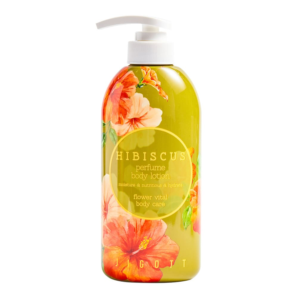 [JIGOTT] HIBISCUS PERFUME BODY LOTION - Лосьон для тела ПАРФЮМИРОВАННЫЙ/ГИБИСКУС, 500 мл