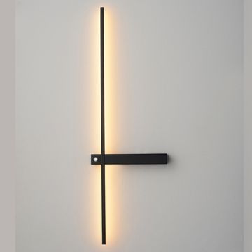 Бра 6W 3000К/4000К/6000К CLT 077W700 BL чёрный Slender Crystal Lux