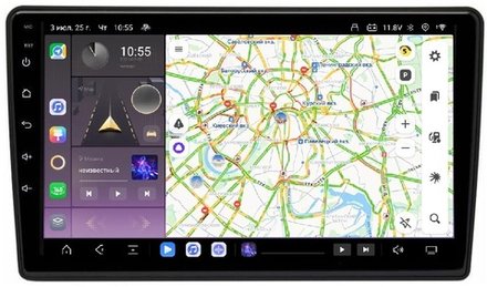 Магнитола для Opel Astra H, Antara, Corsa, Vectra, Zafira B (вниз, черная) - Carmedia SF-9313B QLed, Android 13, TS20, CarPlay, SIM-слот