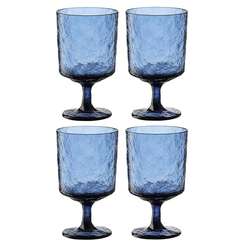 Набор из 4 бокалов для вина Arctic, 280 мл, синий