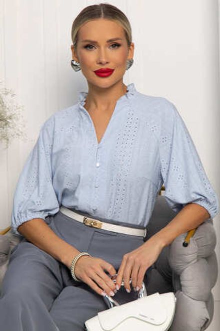 Блуза Люция (голубая) Б14289-45М LT Collection