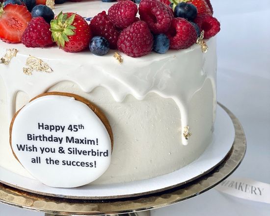 Торт с логотипом на день рождение шефа