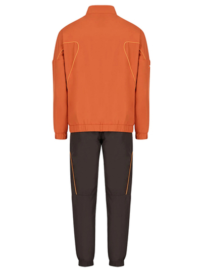 Мужской теннисный костюм EA7 Man Woven Tracksuit - orange/grey
