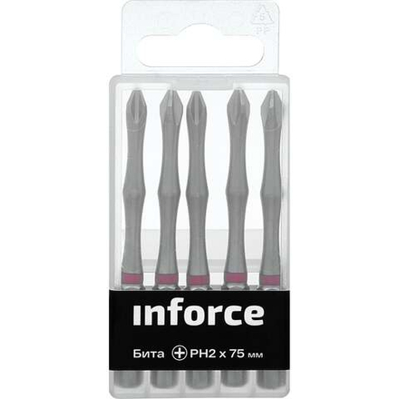 Бита (5 шт; PH2; 75 мм) Inforce 11-01-293