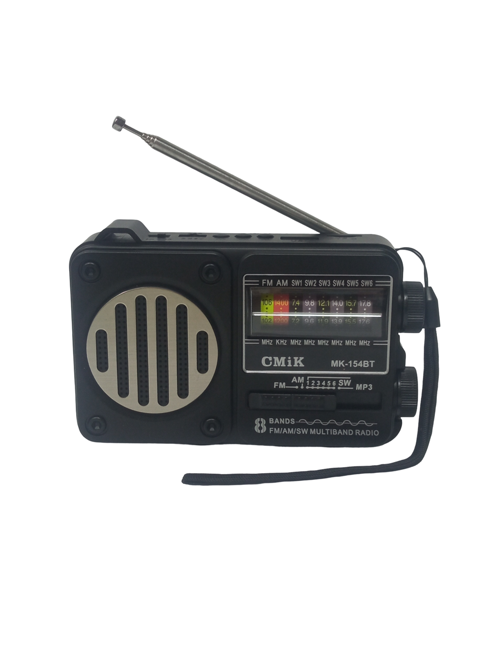 Радиоприемник с MP3 плеером,Bluetooth +фонарь CMiK MK-154BT