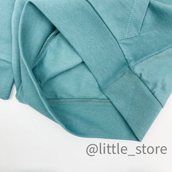 Толстовка "Динозавры" из футера, Малахит