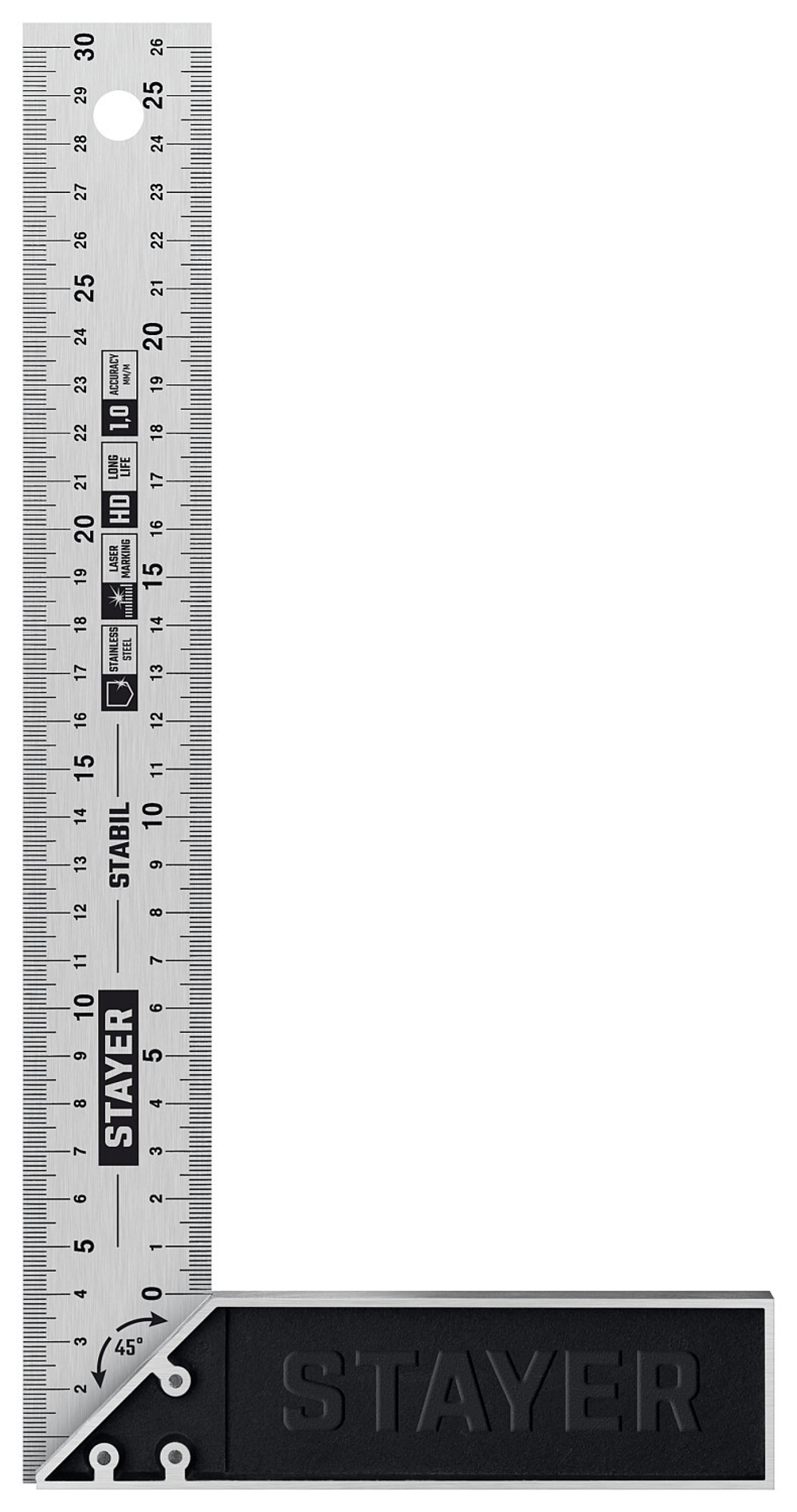 STAYER 300 мм, столярный угольник, Professional (3431-30)