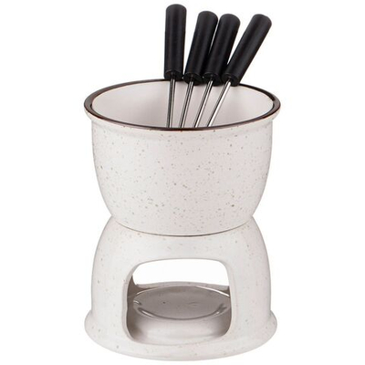 Набор для фондю керам, 6 пр, чаша, вилки 4 шт, 0.27 л, Lefard, Cosmos, 155-526