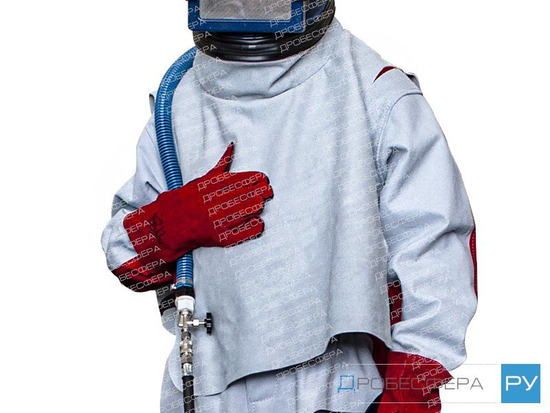 Пелерина спилковая для шлема пескоструйщика Vector арт. 52020