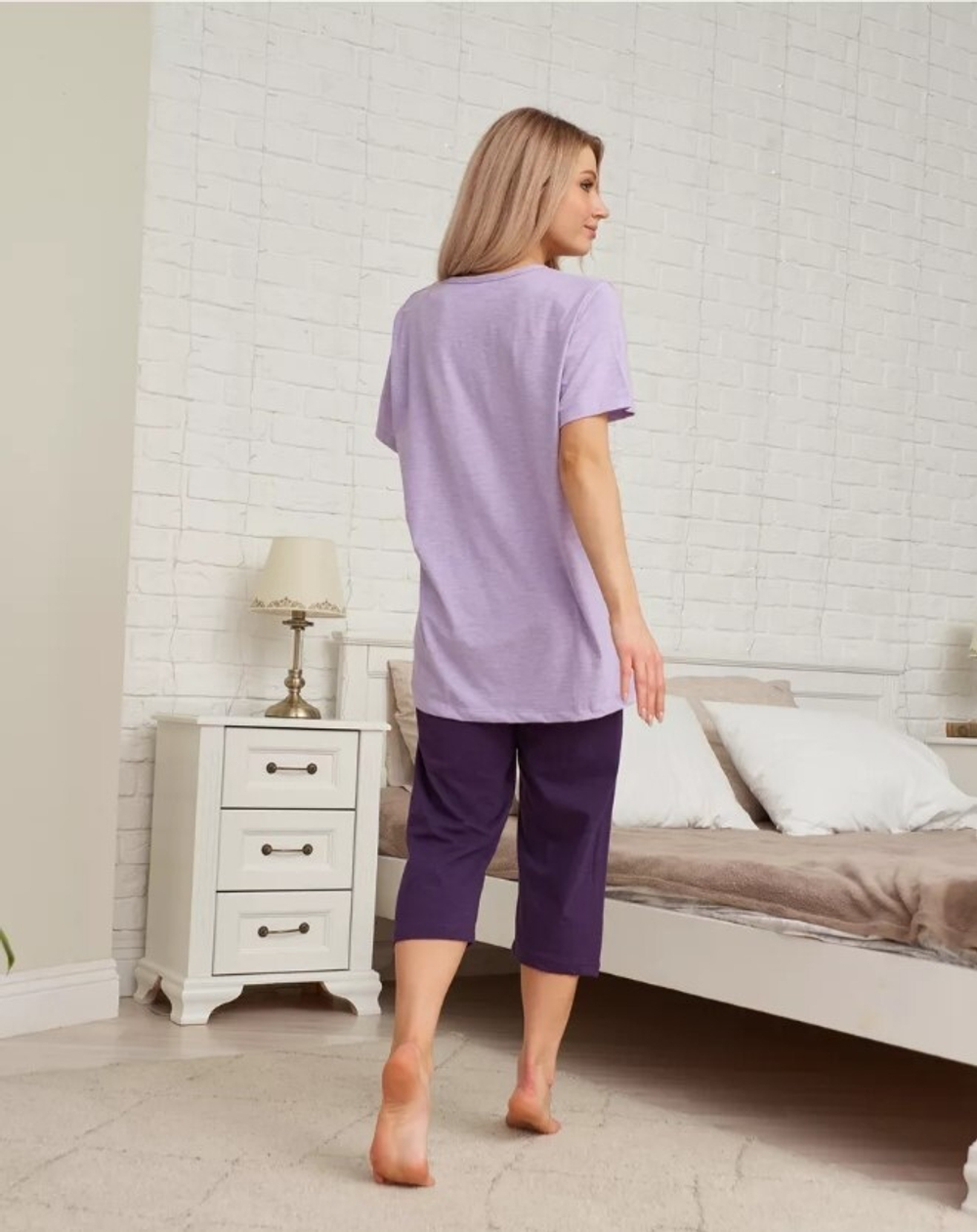 Пижама х/б бриджи+футболка УБФ0019