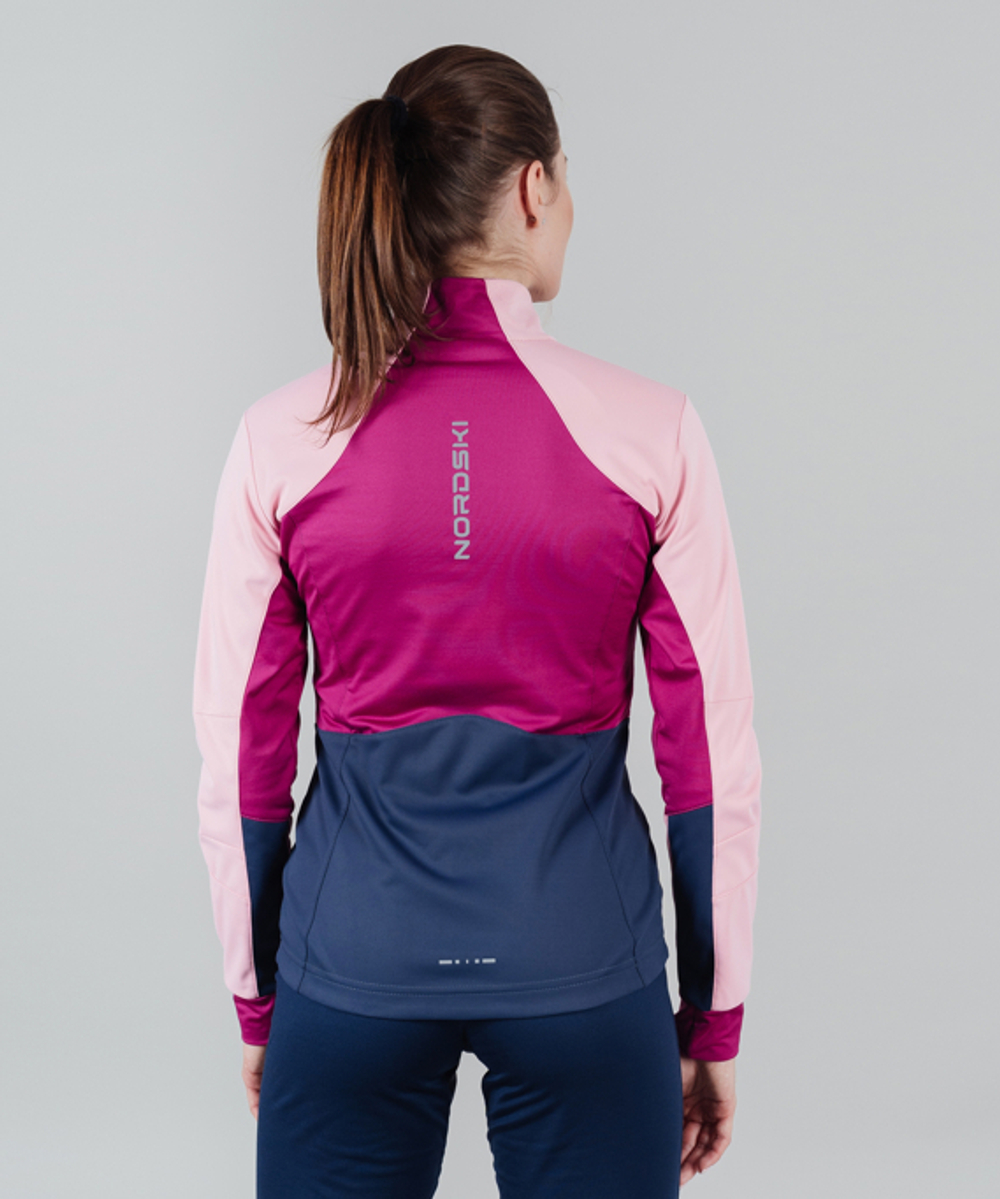 Куртка NORDSKI PRO Candy Pink/Blue, тренировочная, женская