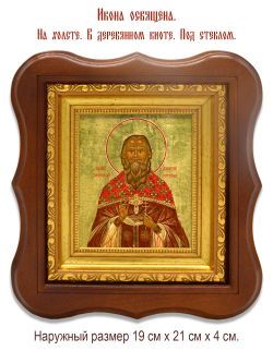 Димитрий Остроумов священномученик. Икона на холсте.