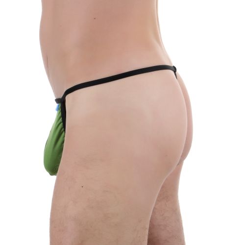 Мужские трусы стринги зеленые Boefje