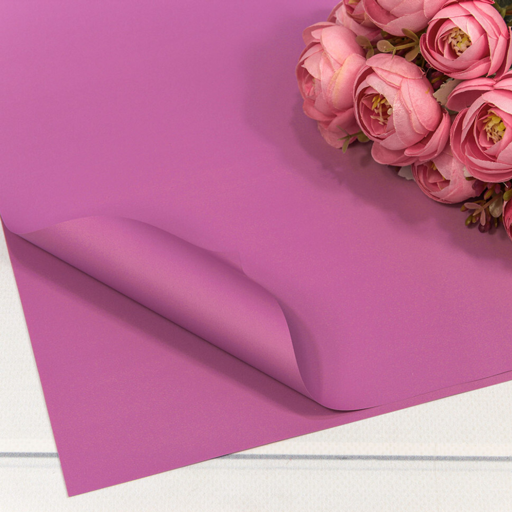 Пленка В листах 20 шт 60 х 60 см "Корейская" (Розовый)