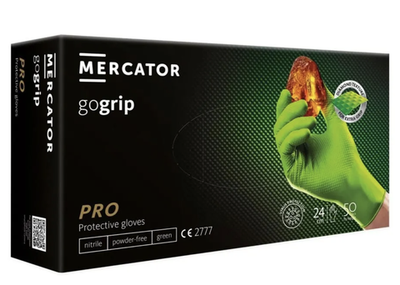 Перчатки Mercator (25 пар) зеленые S (6-7)