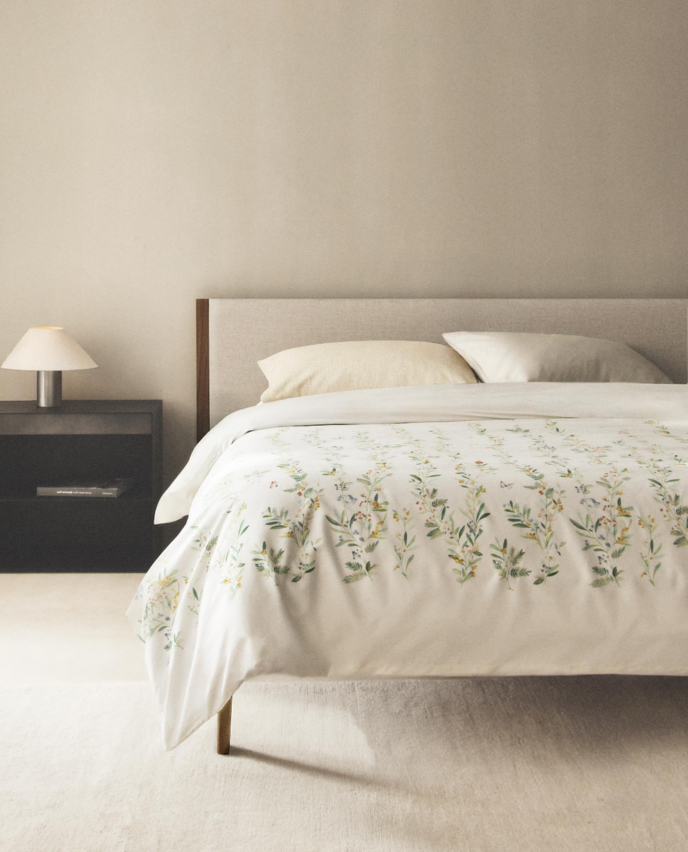 Пододеяльник Zara Home сатин, хлопок 100%, с цветочным принтом, 7118/088