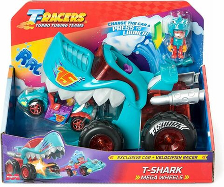 Машинка Magic Box T-Racers Wheels T-Shark -Игровой набор Машинка-акула с фигуркой водителя - Т-Рейсеры 8431618018040
