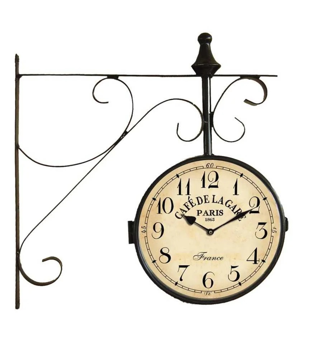 Часы настенные Cafe de la Gare, 39х41х8см, металл,стекло