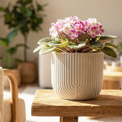 Кашпо РАМОНА D150 мм 1 л со вставкой 15*15*14см М3260