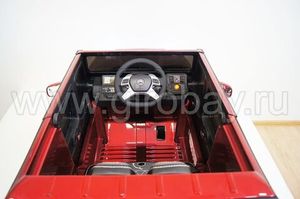 Детский электромобиль River Toys Mercedes-Benz-G65-AMG красный фото №13
