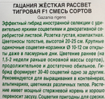 Гацания Рассвет F1 тигровая, смесь сортов СМЦ-658