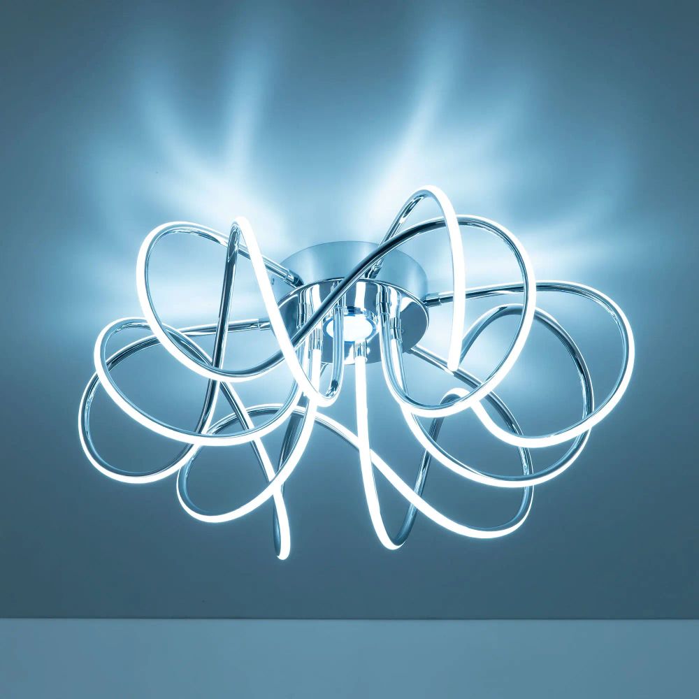 Citilux Мишель CL229161 RGB Люстра светодиодная с пультом Хром