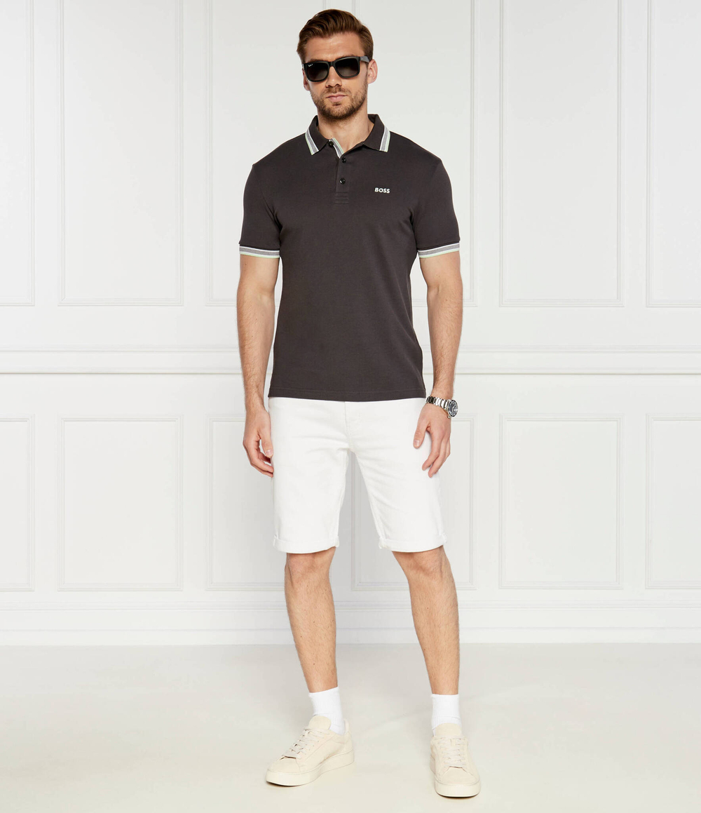 Поло Paddy BOSS GREEN - графитовый(50469055)