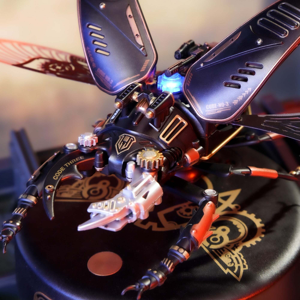 Штурмовой жук (Stag Beetle) от ROKR - конструктор, сборная механическая модель, 3D пазл, 3d головоломка