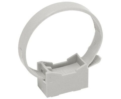 Держатель хомутный серый д.16-32мм CFF1 со стяжкой IEK - 16 шт