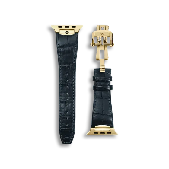 Ремешок для Apple Watch - Alligator Leather Blue