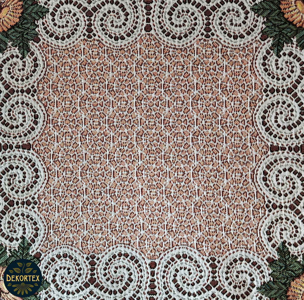 Набор чехлов на табурет из гобелена Кружево (33х33 см) - 2шт