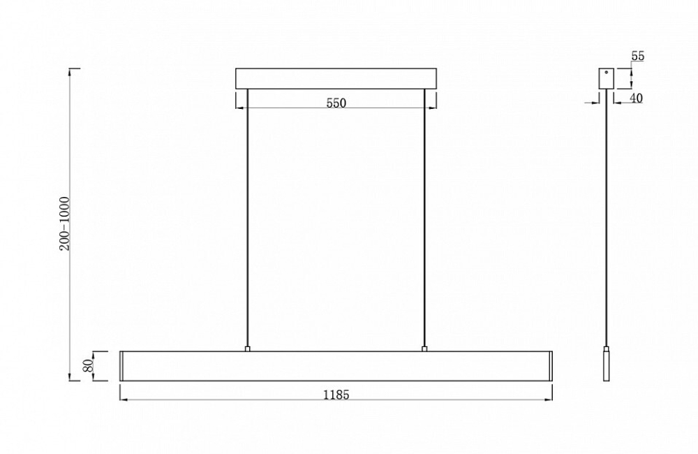 Подвесной светильник Maytoni Step P010PL-L30W4K