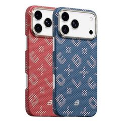 Чехол BlueO Gilded Tactile Woven Aramid Fiber Magnetic Case для iPhone 17 Pro Max Blue (BL061-17promax-Blue)