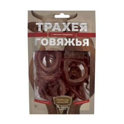"Деревенские лакомства" трахея говяжья с мясом говядины для собак, 50г
