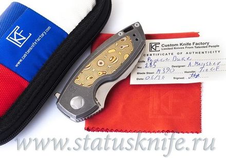 Нож CKF PeaceDuke М390, Мокумэ Кастом, дизайн Малышев