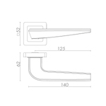 Ручка раздельная K.XM52.BIO (BIO XM) BL-24 черный