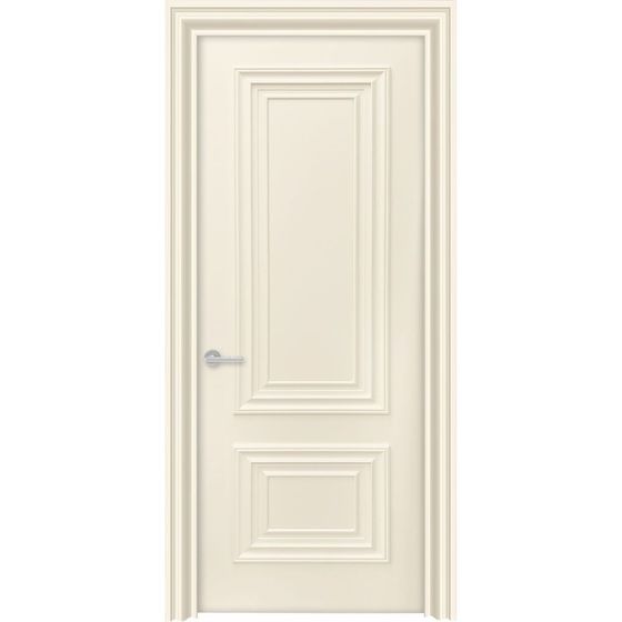 Цена на Межкомнатная дверь эмаль Прима Багет слоновая кость глухая Купить Межкомнатная дверь эмаль Прима Багет слоновая кость глухая