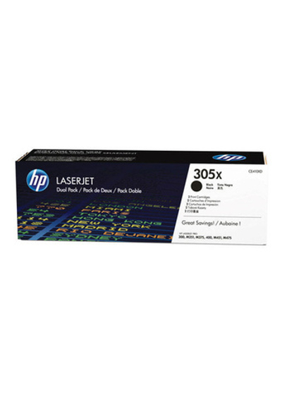 Картридж HP 305X CE410XD лазерный черный увеличенной емкости упаковка 2 шт (2*4000 стр)