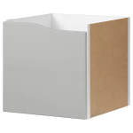 Вставка с дверцей - KALLAX IKEA/КАЛЛАКС ИКЕА, 33х33 см, серый/коричневый