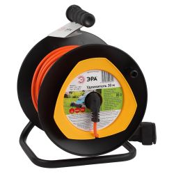 Удлинитель силовой ЭРА RPx-1-2x1-30m для газонокосилки без заземления 1 розетка 30м ПВС 2x1мм2 | Силовые удлинители