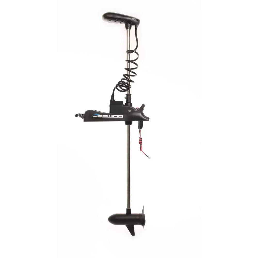 Лодочный электромотор Haswing Cayman B GPS 12V-55Lbs NEW (черный) дейдвуд 152см