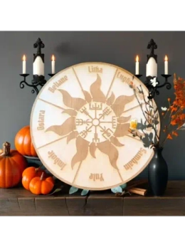 Колесо года «Вегвизир» с солнцем