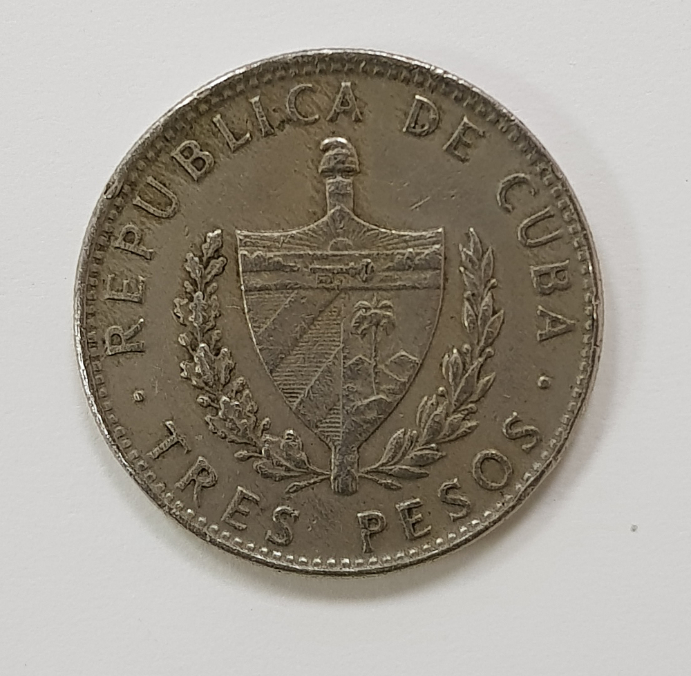 3 Песо 1990 года. КУБА. VF. (Че Гевара)
