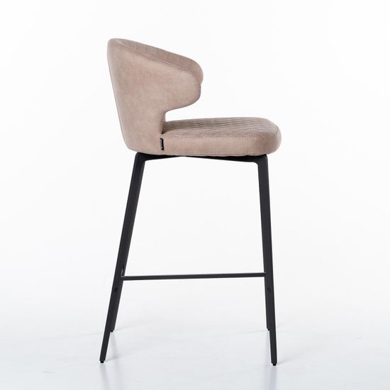 Стул полубарный Richard, замша бежевый