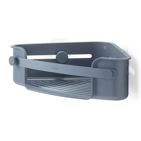 Органайзер для душа flex adhesive угловой, голубой