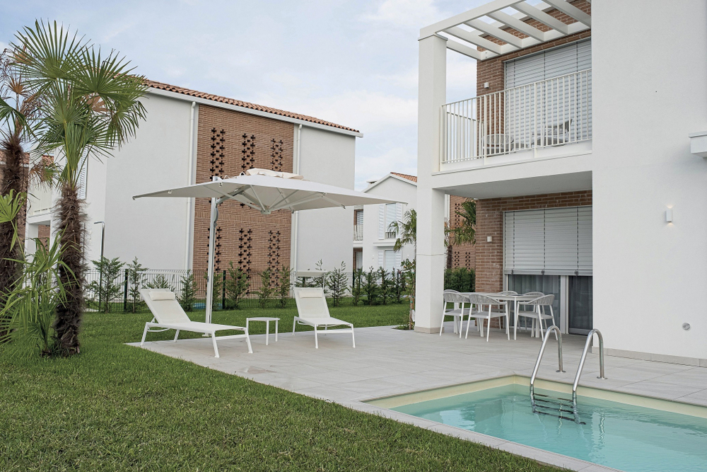 Зонт профессиональный 3.5х3.5 м Scolaro Astro Starwhite, белый, белый