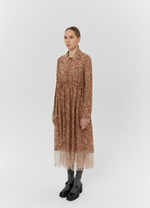 Платье «Зебра», коричневый