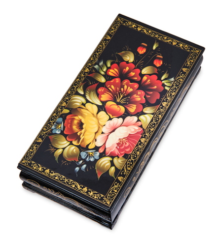 Народные промыслы ШК-11/12-K Шкатулка-купюрница в технике декупаж (8х17х4