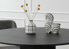 Стол обеденный Type D 100 см основание D 43 см (черный)