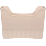 Органайзер - лоток для хранения на колесиках «ИДЕАДОМА», цвет бежевый, 33.6*8.7*25.2см